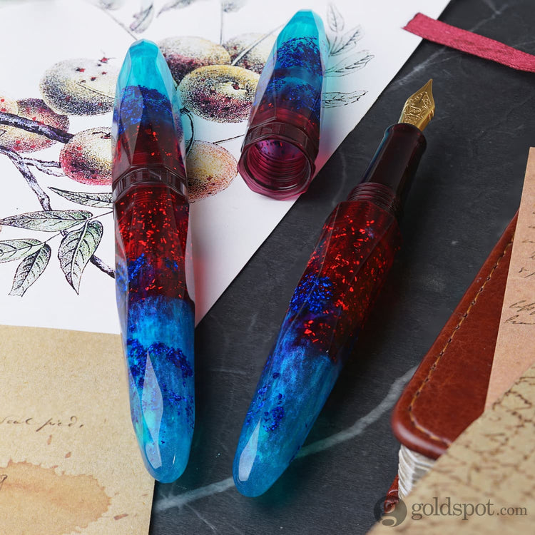 Benu Briolette Fountain Pen in Fiery Azure Fountain Pen