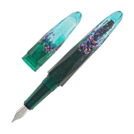 Benu Briolette Fountain Pen in Starlit Oasis