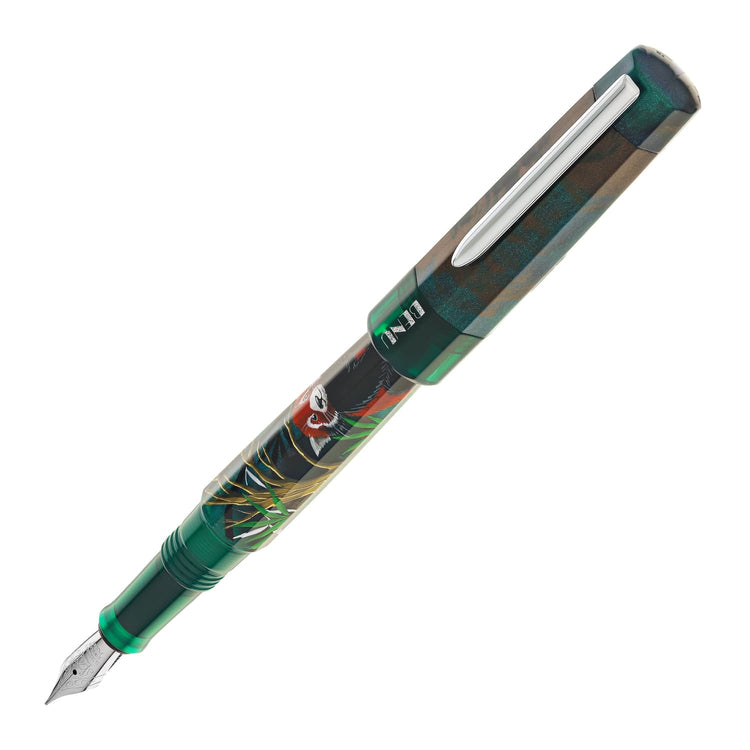 Benu Euphoria Handpainted Fountain Pen in Red Panda Fountain Pen