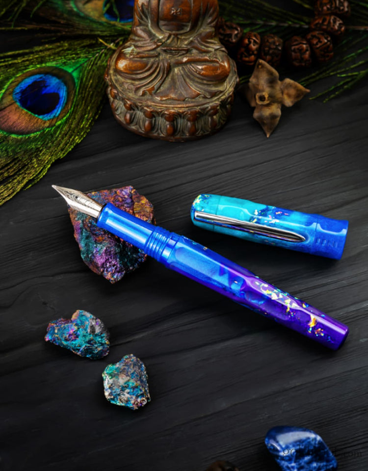 Benu Talisman Fountain Pen in Peacock Ore Broad Fountain Pen