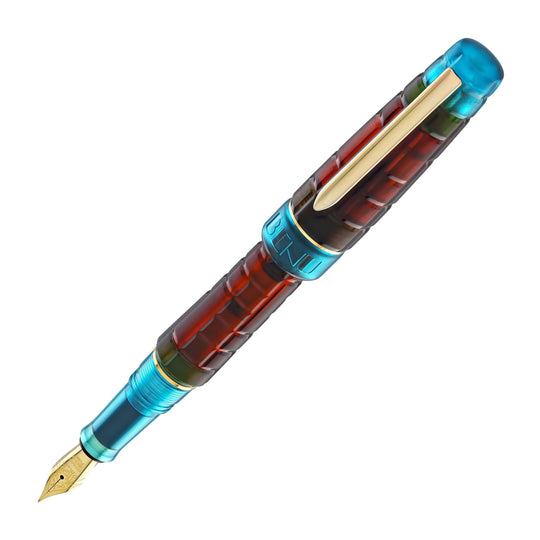Benu Tessera Fountain Pen in Ribbon Turquoise