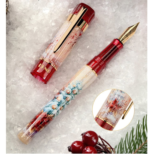 Benu Tribute Fountain Pen in Noel in Snow