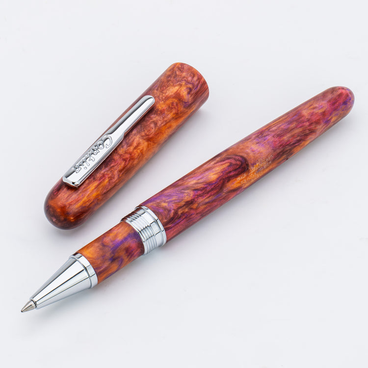 Conklin Streamline Rollerball Pen in Matte Sunset Medley with Chrome Trim - Limited Edition