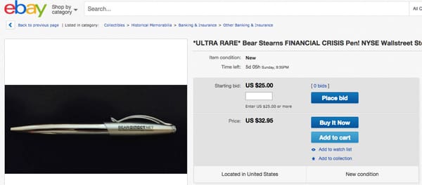 Bear Sterns Personalized Corporate Pen on eBay