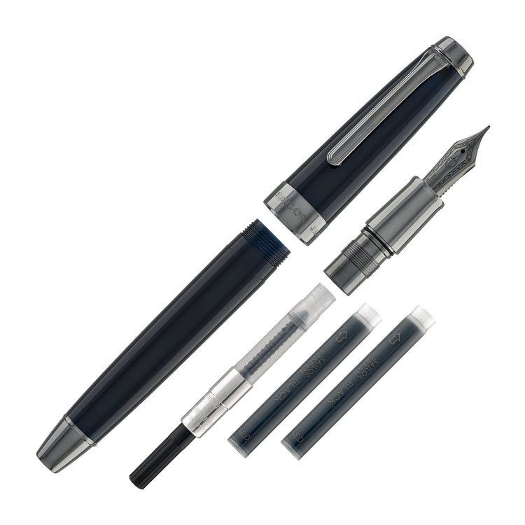 Sailor Professional Gear Anchor Fountain Pen in Blue Dawn - 21K Gold Nib