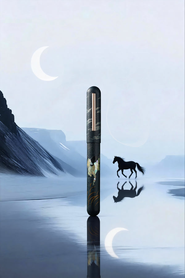 IKKAKU by Nahvalur Fountain Pen in Year of the Horse - 14k Gold