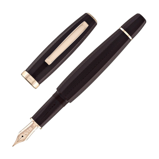 Scribo Feel Fountain Pen in Dandy Velvet with Rose Gold Trim