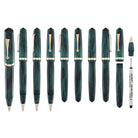 OMAS Studio Rollerball Pen in Smeraldo Elegante with Rose Gold Trim