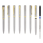 Waterman Impression Ballpoint Pen in Stainless Steel with Gold Coated