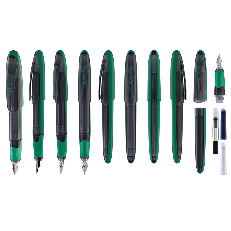 Nahvalur Triad Fountain Pen in Verdant