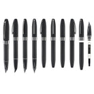 Sheaffer Legacy Chevron Fountain Pen in Matte Black with PVD Gunmetal