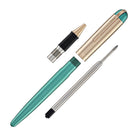 Wahl Eversharp Skyline Rollerball Pen in Emerald with Rose Gold Trim