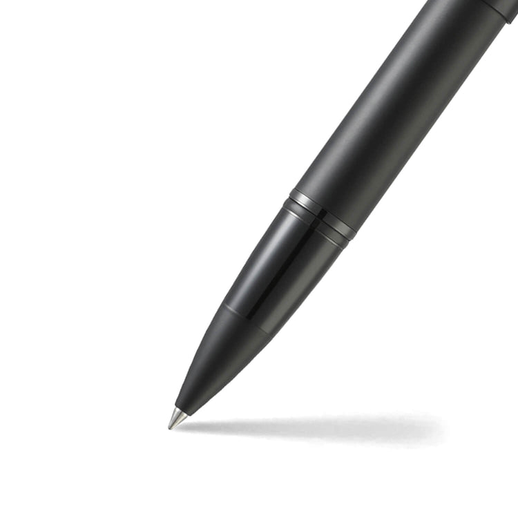 Sheaffer Icon Rollerball Pen in Matte Black Lacquer with Red PVD Trim