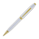 Cross Foundry Ballpoint Pen in Polished Chrome with PVD Gold Appointments