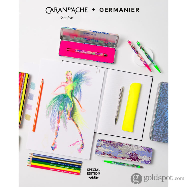 Caran d’Ache 849 Germanier Mechanical Pencil in Neon Pink - 0.5mm Mechanical Pencils