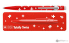 Caran dAche 849 Totally Swiss Ballpoint Pen in Red with White Cross Design Ballpoint Pen