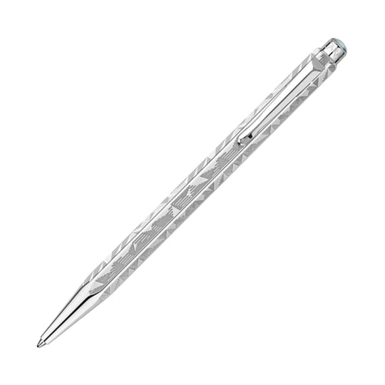 Caran d'Ache Ecridor Alpine Frost Christmas 2025 Ballpoint Pen and Leather Case Set