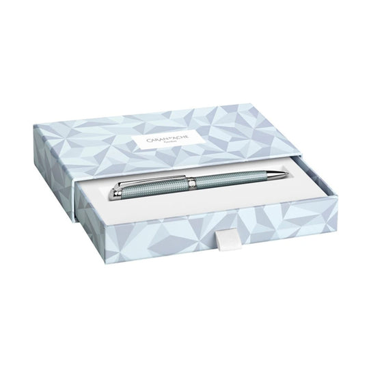 Caran D'ache Leman Ballpoint Pen in Alpine Frost Gift Set