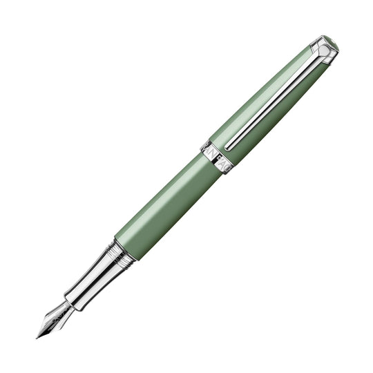 Caran d'Ache Léman Fountain Pen in Vert de Gris - 18K Gold