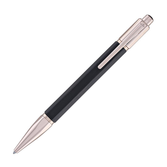 Caran d'Ache Varius Ebony Ballpoint Pen with Rose Gold Coated