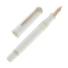 Pelikan Souveran 600 Fountain Pen in White & Rose Gold Trim