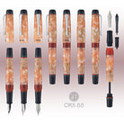 Opus 88 Minty Fountain Pen in Orange