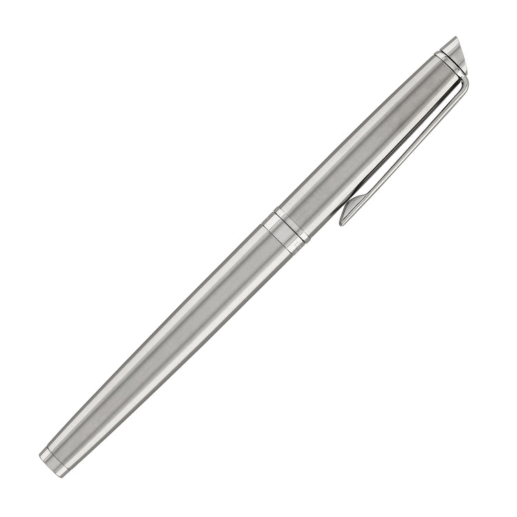 Waterman Hemisphere Fountain Pen in Stainless Steel with Chrome Trim