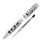 Conklin Endura Deco Crest Ballpoint Pen in Green with Chrome Trim