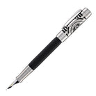 Parker Duofold Legacy of Flight Fountain Pen in Matte Black with Palladium Trim - 18K Gold