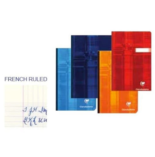 Clairefontaine Clothbound Ruled Notebook in Assorted Colors - 4.25 x 6.75