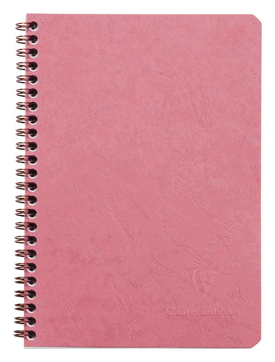 Clairefontaine Life.unplugged Wirebound Lined with Pockets Notebook in Rose - 6 x 8.25