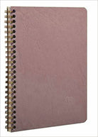 Clairefontaine Wirebound Lined Notebook with Pockets in Rose - 6 x 8.25 in Notebooks Journals