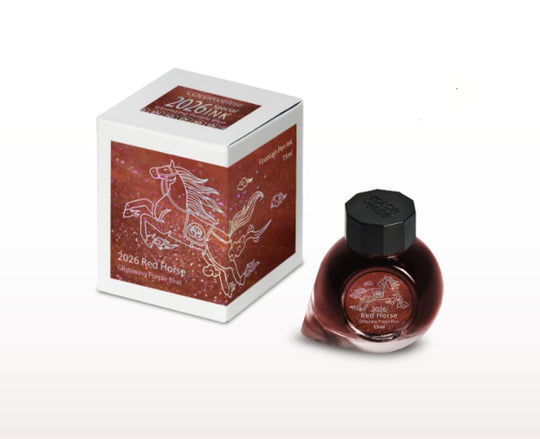 Colorverse 2026 Red Horse Bottled Ink in Glistening Purple Blue - 15mL
