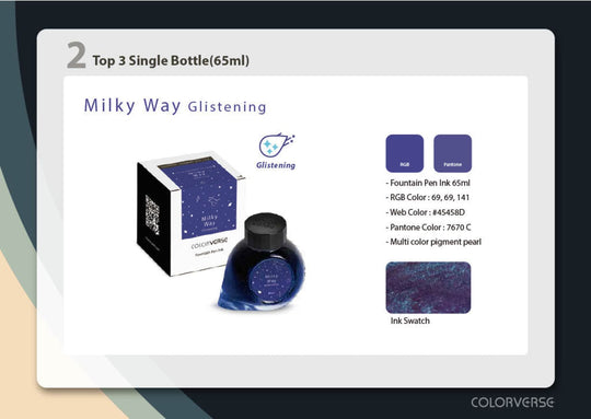 Colorverse Colorvent 2024 Bottled Ink in Milky Way Glistening - 65mL