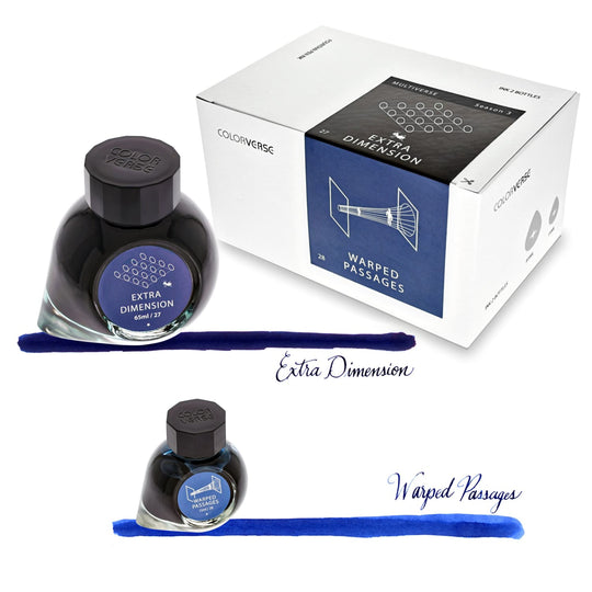 Colorverse Multiverse Bottled Ink in Extra Dimension & Warped Passages - Set of 2