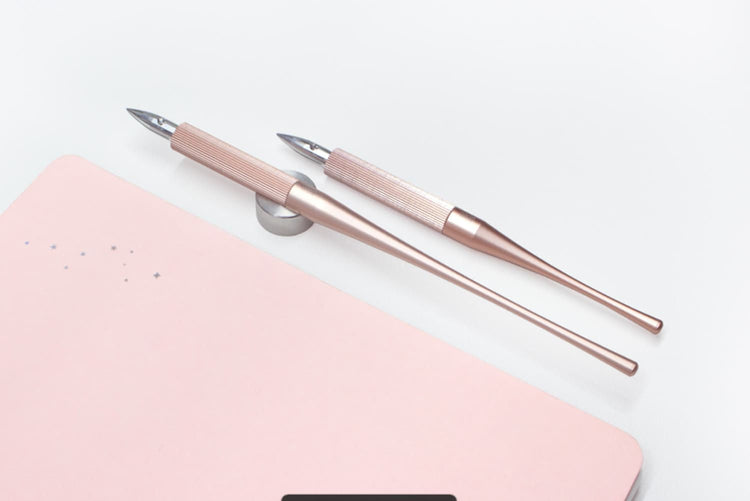 Colorverse Shuttle Nib Holder Aluminum Rose Gold - Small Nib Holders