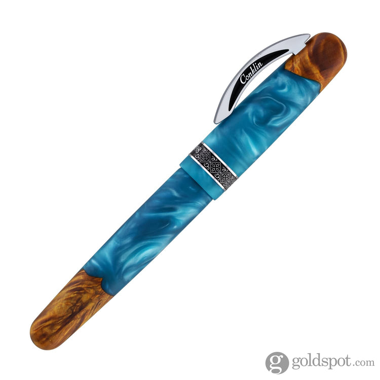 Conklin 1898 Spectra Fusion Fountain Pen in Blue with Chrome Trim - Limited Edition Fountain Pen