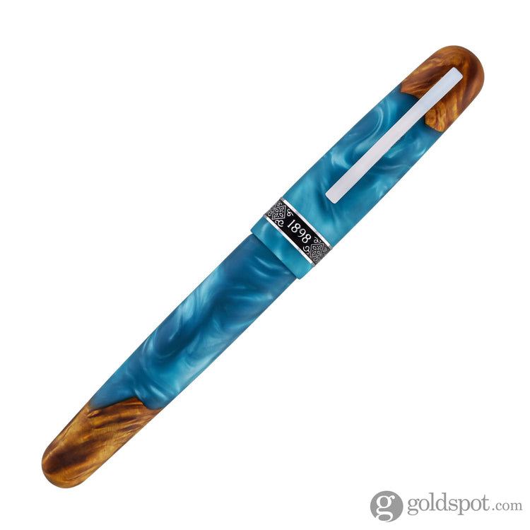 Conklin 1898 Spectra Fusion Fountain Pen in Blue with Chrome Trim - Limited Edition Fountain Pen