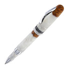 Conklin 1898 Spectra Fusion Rollerball Pen in White with Chrome Trim - Limited Edition Rollerball Pen