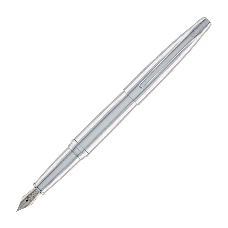 Cross ATX Fountain Pen in Pure Chrome Fountain Pen
