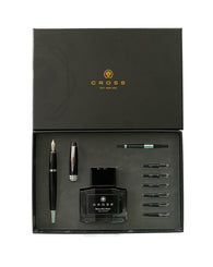 Cross Bailey Fountain Pen Gift Set in Black Lacquer - Medium Point