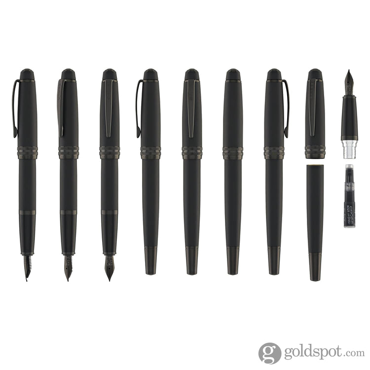 Cross Bailey Fountain Pen in Matte Black Lacquer PVD Fountain Pen
