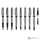 Cross Bailey Fountain Pen in Matte Gray Lacquer PVD Fountain Pen