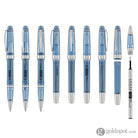 Cross Bailey Light Ballpoint Pen in Translucent Navy Blue Resin with Chrome Trim Ballpoint Pens