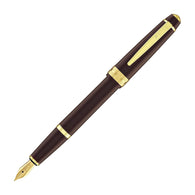Cross Bailey Light Fountain Pen in Glossy Burgundy Resin with Gold Trim