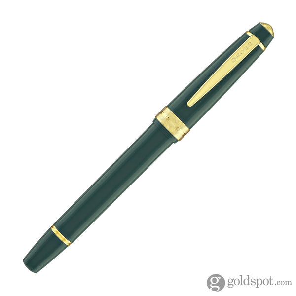 Cross Bailey Light Fountain Pen in Glossy Green Resin with Gold Trim Fountain Pen