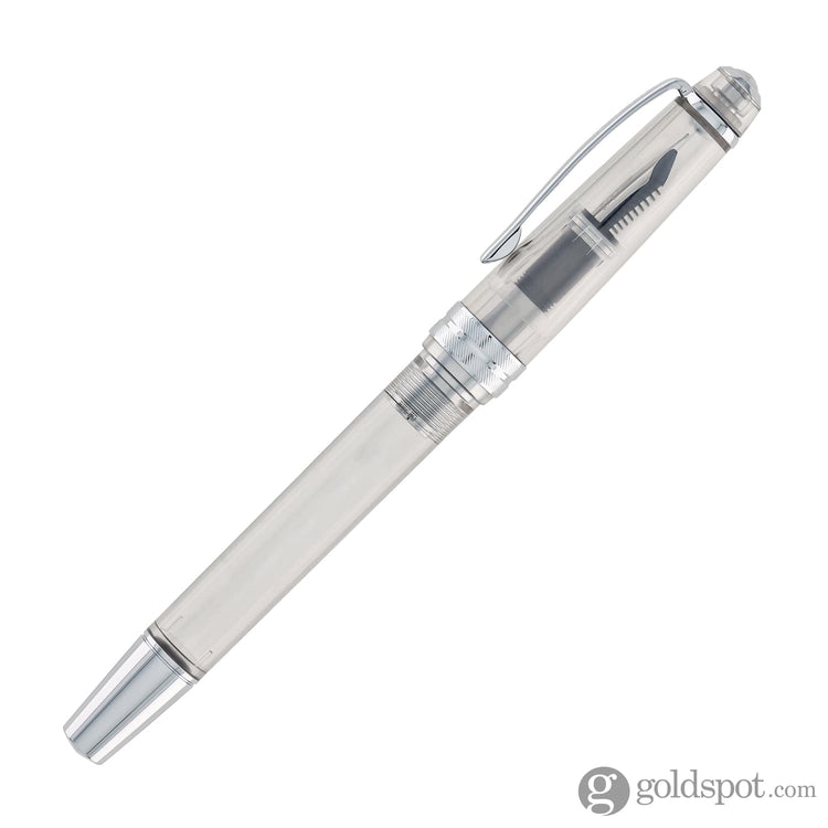 Cross Bailey Light Fountain Pen in Translucent Clear Resin with Chrome Trim - Extra Fine Point Fountain Pen