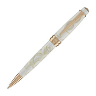 Cross Bailey Year of the Dragon Ballpoint Pen in Pearlescent White Lacquer with Rose Gold