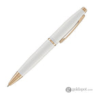 Cross Calais Ballpoint Pen in Pearlescent White with Rosegold Trim Ballpoint Pens