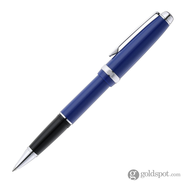 Cross Lume Ballpoint Pen in Deep Sea Blue with Polished Chrome Appointments Ballpoint Pens